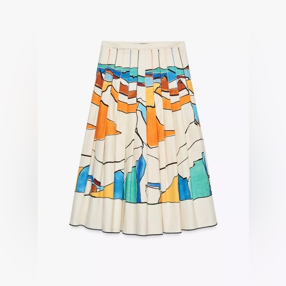 Zara printed midi skirt - Picture 7 of 7